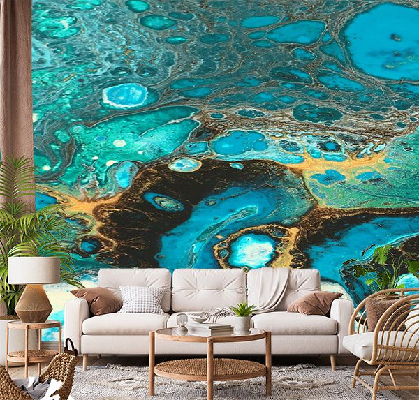 Abstract Marbleized Effect