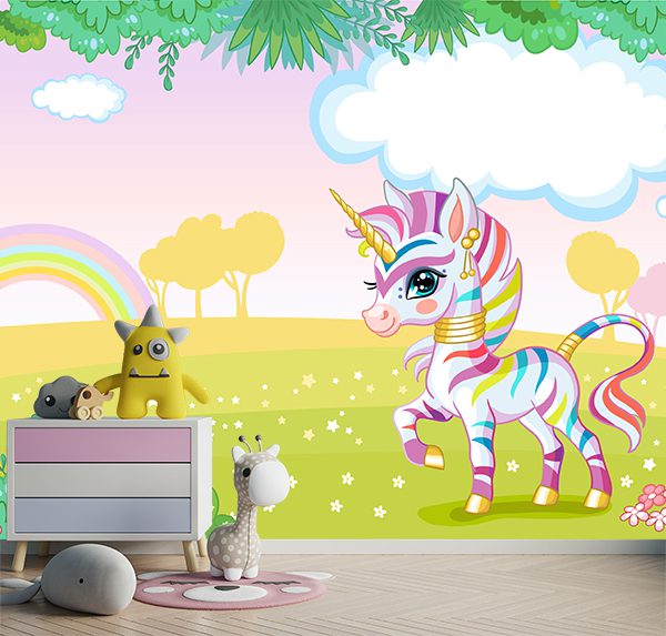 Magical Unicorn In Whimsical Wonderland