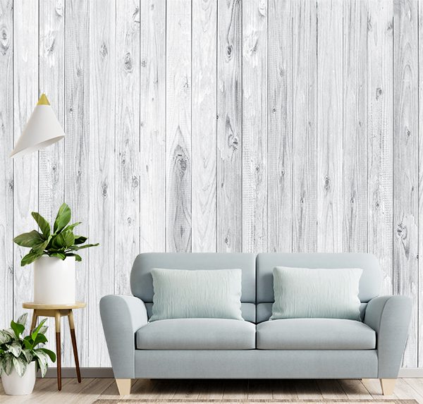 Whitewashed Wood Wall