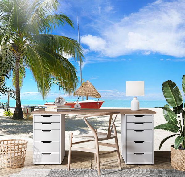 Pristine tropical beach