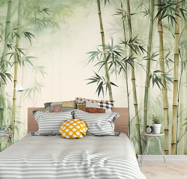 Serene Bamboo Forest Watercolor