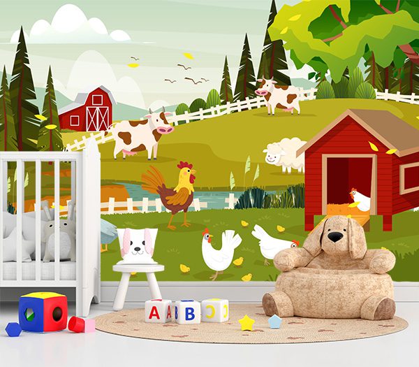 Charming Farm Scene