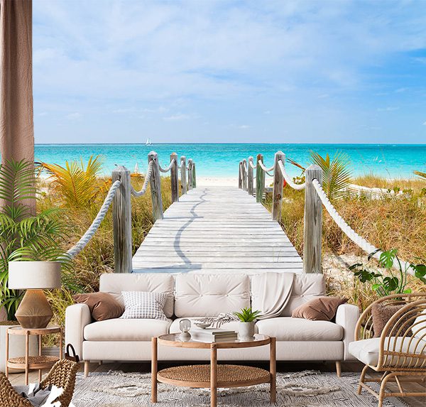 Stunning Caribbean Beach Walkway