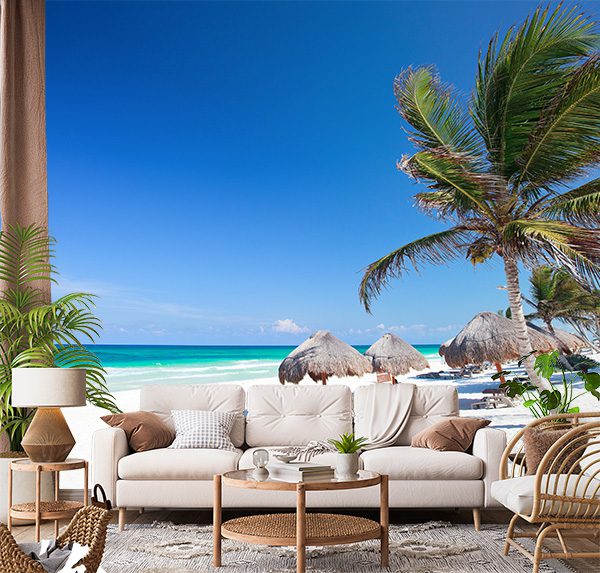 Caribbean beach in Tulum