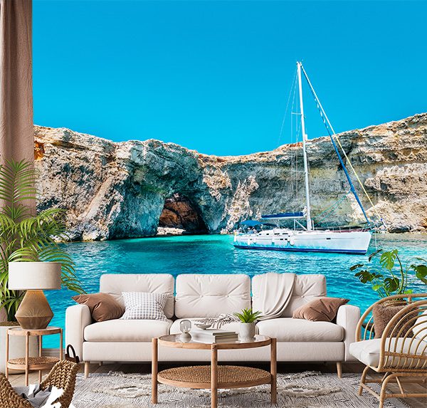 Secluded Cove Sailboat